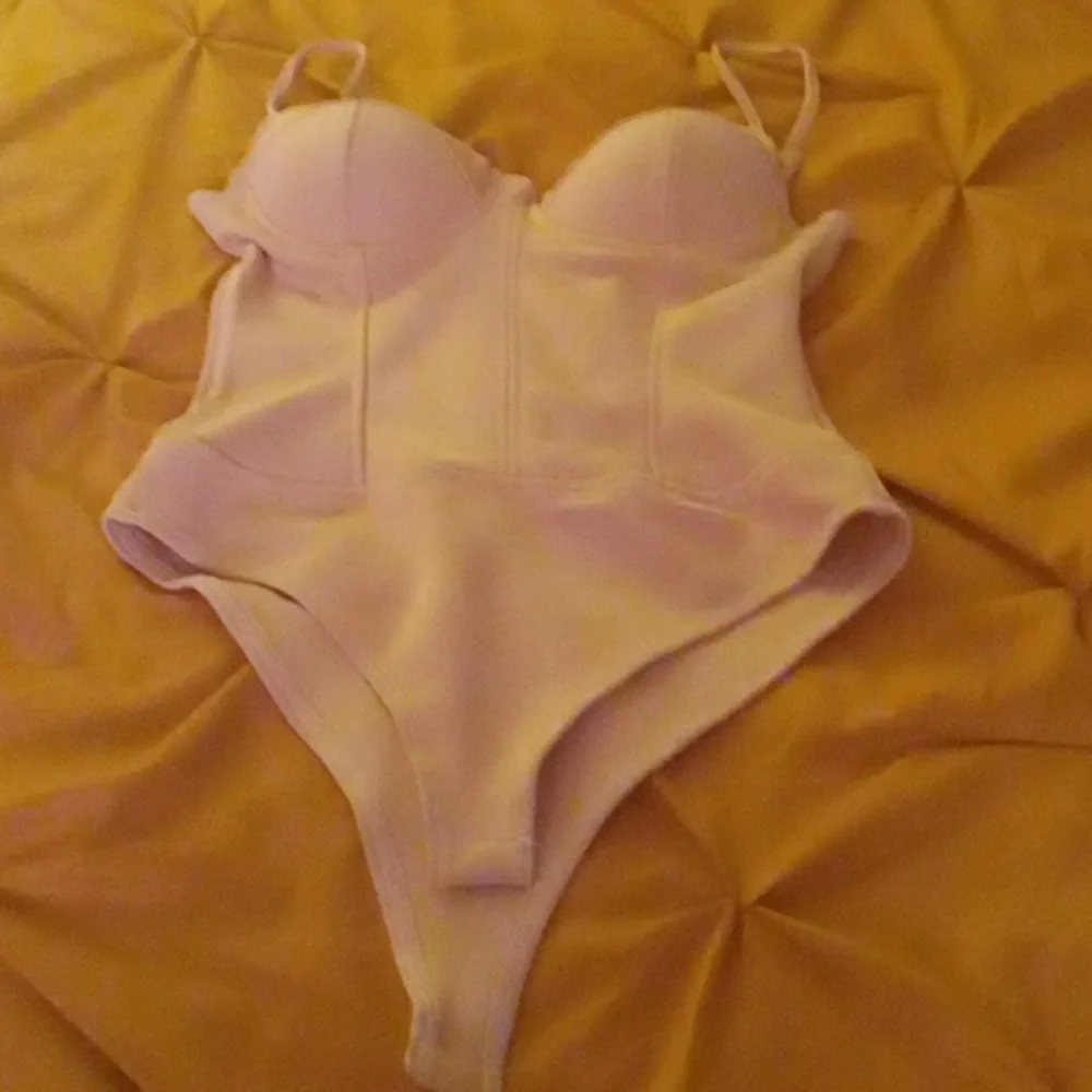 Pink bodysuit bustier